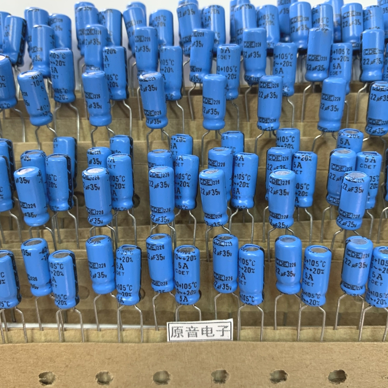 CDE228 electrolytic capacitor 22UF35V polar capacitor CDET-40 105℃-10~ 20Z 5×11mm