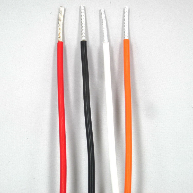 Teflon multi-strand silver-plated wire 2 5MM machine internal cable Teflon silver-plated power cord fever silver wire