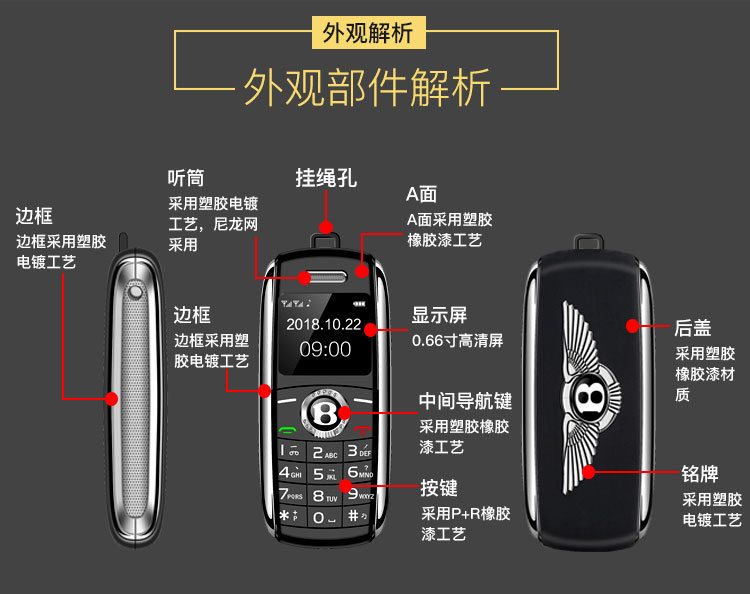 Mini Bluetooth siêu nhỏ thẻ điện thoại di động không thông minh nam và nữ sinh viên túi điện thoại con thay thế SATREND X8 - Điện thoại di động samsung galaxy a10 2