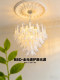 Light luxury French living room chandelier handmade glass American retro horseshoe staircase large chandelier master bedroom dining room lamp
