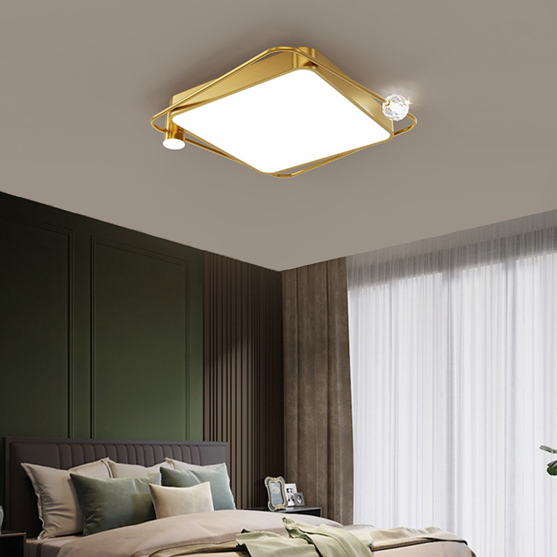 Bedroom lamp light and luxurious full bronze minimalist modern suction ceiling light sweet romantic room lamp Creative Nordic round children lamp