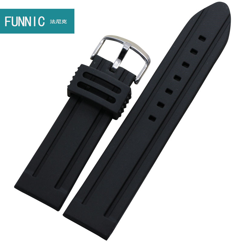 Suitable for King Rossini Ebbo CASIO Tissot Fossil Armani CK Rubber Sports Watch Band