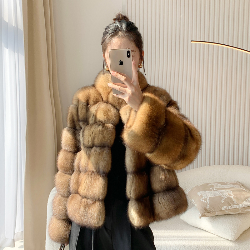 2026 New Model Russian Imported Starry Short Mink Coat with Stand Collar for Women, Fashionable and Stylish Mink Fur Coat for Women 2026 New Model Russian Imported Starry Short Mink Coat with Stand Collar for Women, Fashionable and Stylish Mink Fur Coat for Women