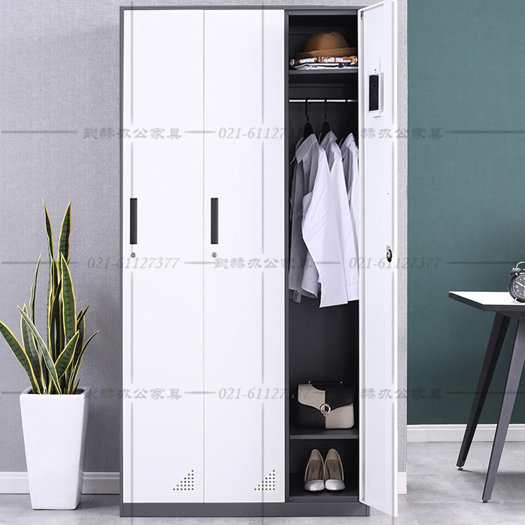 Steel three-door locker staff dormitory six-door locker two-door workshop office four-door iron locker
