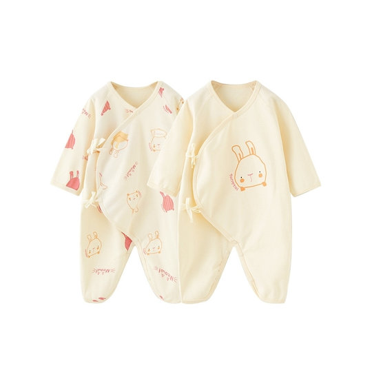 Tongtai baby one-piece spring and summer pure cotton newborn clothes 0-6 months old baby spring clothes