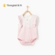 Tống Tai mùa hè mới bé không tay túi cotton rắm quần áo 1-18 tháng nữ bé tay áo bay jumpsuit quần áo leo núi - Áo liền quần