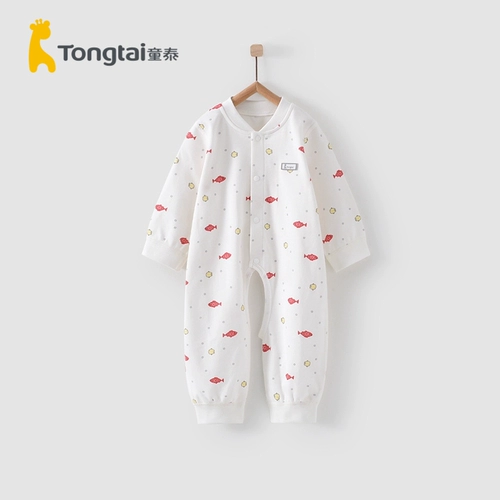童泰 Четыре сезона: 18 января, младенец, молодые и молодые мальчики и девочки одежда, одежда для промежности с чистым хлопком, одежда для домашней гусеницы