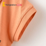 童泰 Летний детский комбинезон подходит для мужчин и женщин для девочек, хлопковая детская футболка, 1-4 лет, короткий рукав