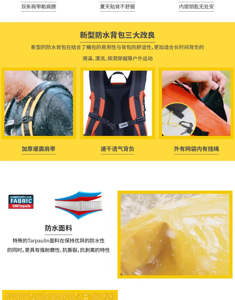 OSAH ba lô chống nước nam ngoài trời công suất lớn đa chức năng túi leo núi vai nữ siêu nhẹ công suất lớn thời trang - Ba lô balo thời trang