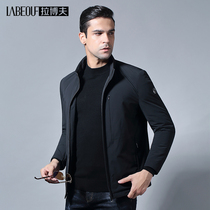 Labov down clothes mens 2021 middle aged business casual blouse white duck suede collar winter style mens jacket
