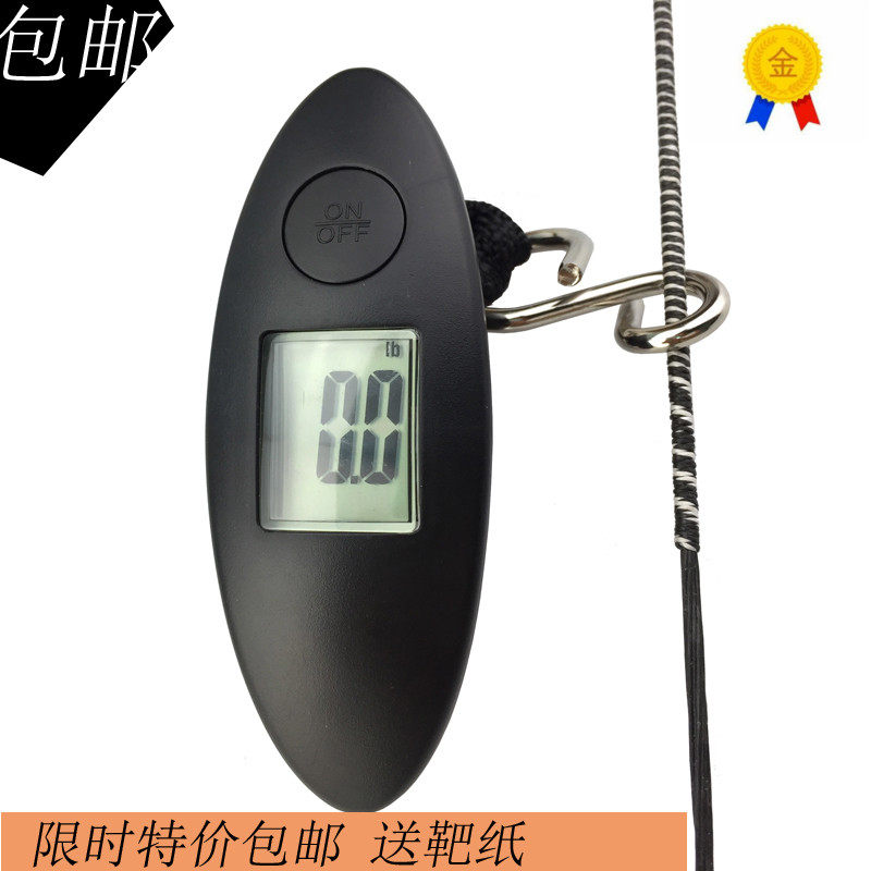 Bow and arrow weighing device Send target paper ring buckle dynamometer 88 pounds measuring scale kg pound composite reverse bow weighing device