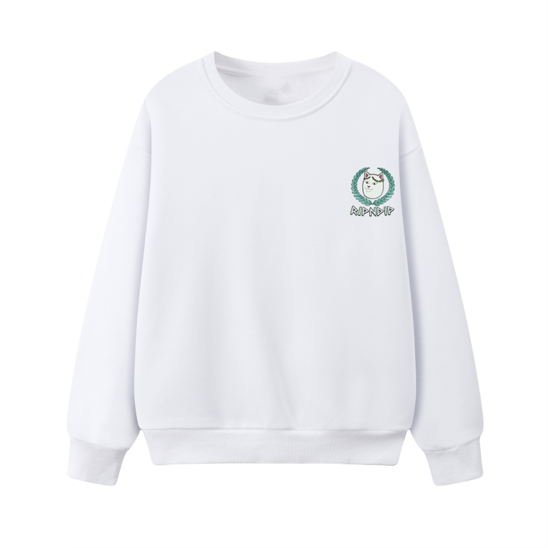 Худи с капюшоном на молнии для мужчин и женщин RIPNDIP Bitch Cat Middle Finger Cat Paradise Lounge Couple Jacket Loose Hooded Round Neck Thick Cotton T