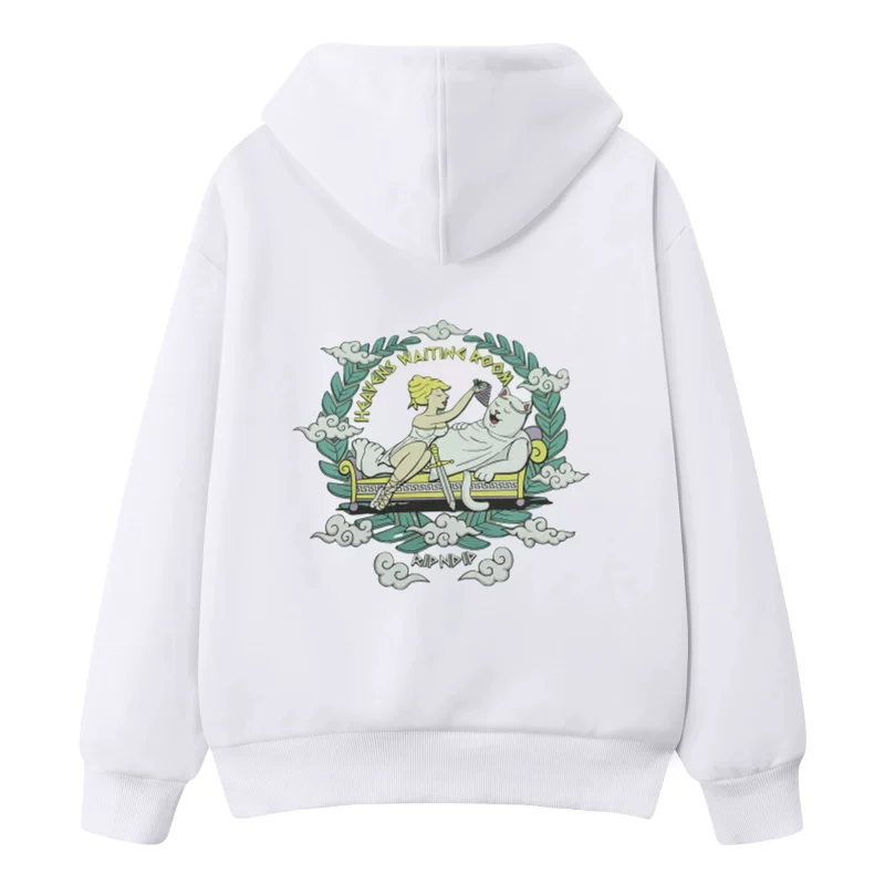 Худи с капюшоном на молнии для мужчин и женщин RIPNDIP Bitch Cat Middle Finger Cat Paradise Lounge Couple Jacket Loose Hooded Round Neck Thick Cotton T