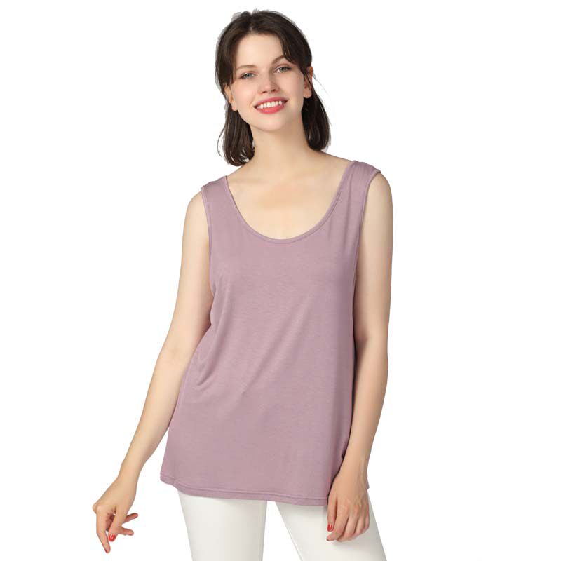 Large size women's dress harness vest plus fattening up overweight mm bamboo fiber internal hitch wearing undershirt sleeveless blouse summer