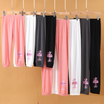 Childrens home pants Sleeping Pants Loose Light Cage Pants Collection Feet Casual Long Pants Spring Summer Girl Child Girl Child pro-children