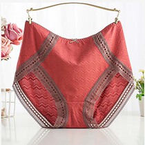 High Waist Large Yard Pants Woman Fat mm200 Catty Pants Head Sexy Lace Cotton Bottom Pants Plus Fattening Up Yard