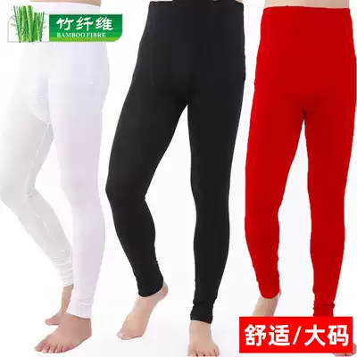 Men's thin sanitary pants bamboo fiber plus fat fat fat man cotton wool pants men's one-piece pants