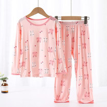 Childrens autumn clothes autumn pants suit CUHK Girl girls home Sleeping Suit Suit Summer Thin air Breathable Air Conditioning Suit Soft