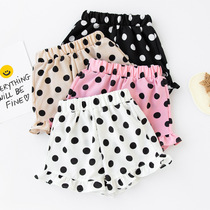 Summer Children Shorts Han Edition Wave Dot Lotus Leaf Lace Girl Shorts Skirt Snowspun Light Soft Beat Bottom Pants Polo Dot Lace