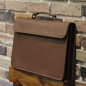 New retro handbag briefcase korean men's bag casual fashion shoulder bag crossbody bag business men's bag trendy
