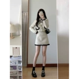 Комплект, юбка, шерстяное шерстяное пальто, пуховик