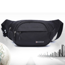 Running bag men and women multi-function business outdoor sports large capacity construction site work waterproof Oxford cloth collection cash register