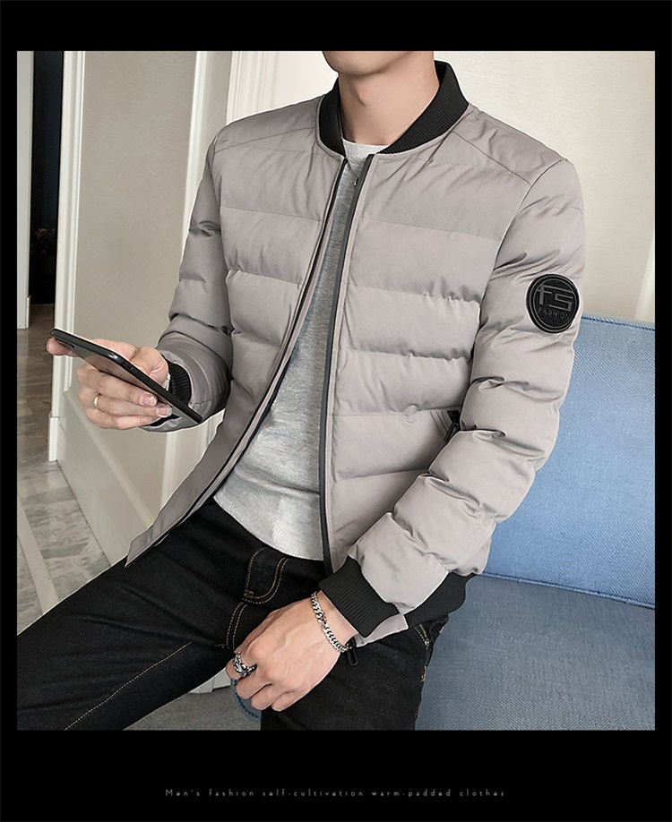 Áo khoác cotton nam phiên bản Hàn Quốc của áo khoác cotton dày mỏng 2018 mùa đông mới xuống quần short cotton ngắn giản dị áo khoác bomber