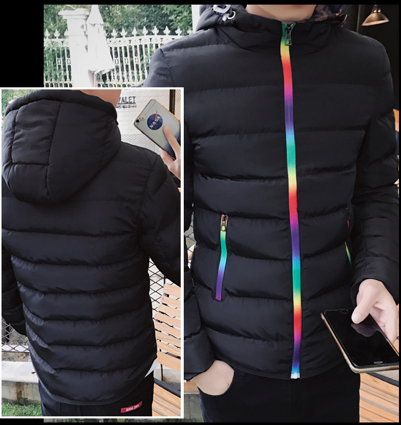 2018 mới mùa đông nam cotton độn quần áo đoạn ngắn thanh niên áo khoác thủy triều nam áo khoác cotton phiên bản Hàn Quốc áo gió