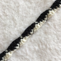 New Xiangjia handmade DIY black lace small fragrant white ribbon jacket hem and cuff decorative accessories