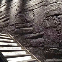 Lightweight cultural fossil PU simulation mushroom stone leather home decoration TV background wall Villa outer wall