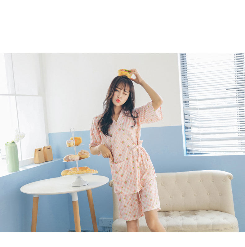 Imported cotton pajamas gown Japanese kimono sexy 