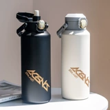 大容量保温杯1000ml便携 Трубочка со стаканом подходит для мужчин и женщин, термос, простой и элегантный дизайн