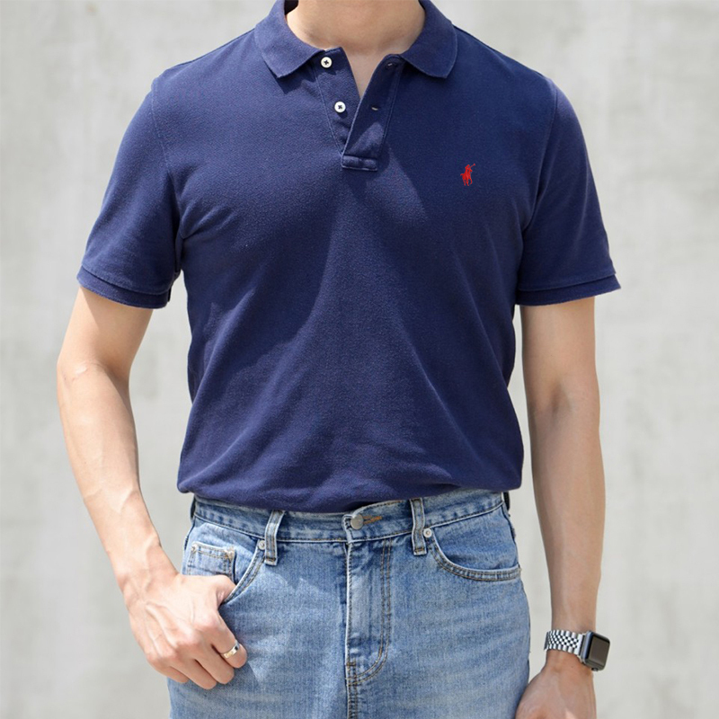 American Ralph Lauren Men's Short-Sleeved T-Shirt Paul Pure Cotton Lapel Polo Shirt Summer Casual Top American Ralph Lauren Men's Short-Sleeved T-Shirt Paul Pure Cotton Lapel Polo Shirt Summer Casual Top