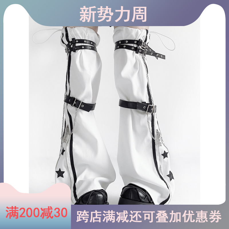 スター太ももレッグカバーポケットキャットロリータオリジナルサブカルチャーホットガールレッグカバーソックスカバー
