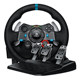 Unpacking Logitech G29 steering wheel computer driving simulator ps5 horizon European truck G923 with force feedback