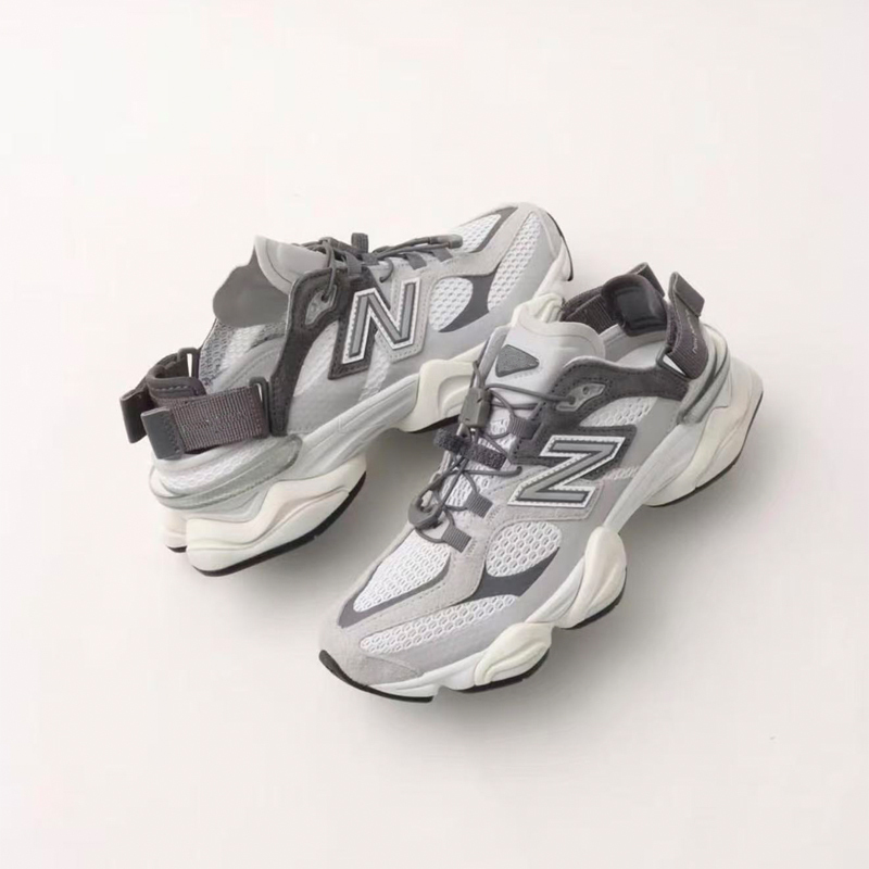 Nb9060 Sandals Original Gray Black and White Women's Shoes Small Elephant Hoof Height-Increasing Retro Casual Dad Shoes Men's Running Sneakers Sg