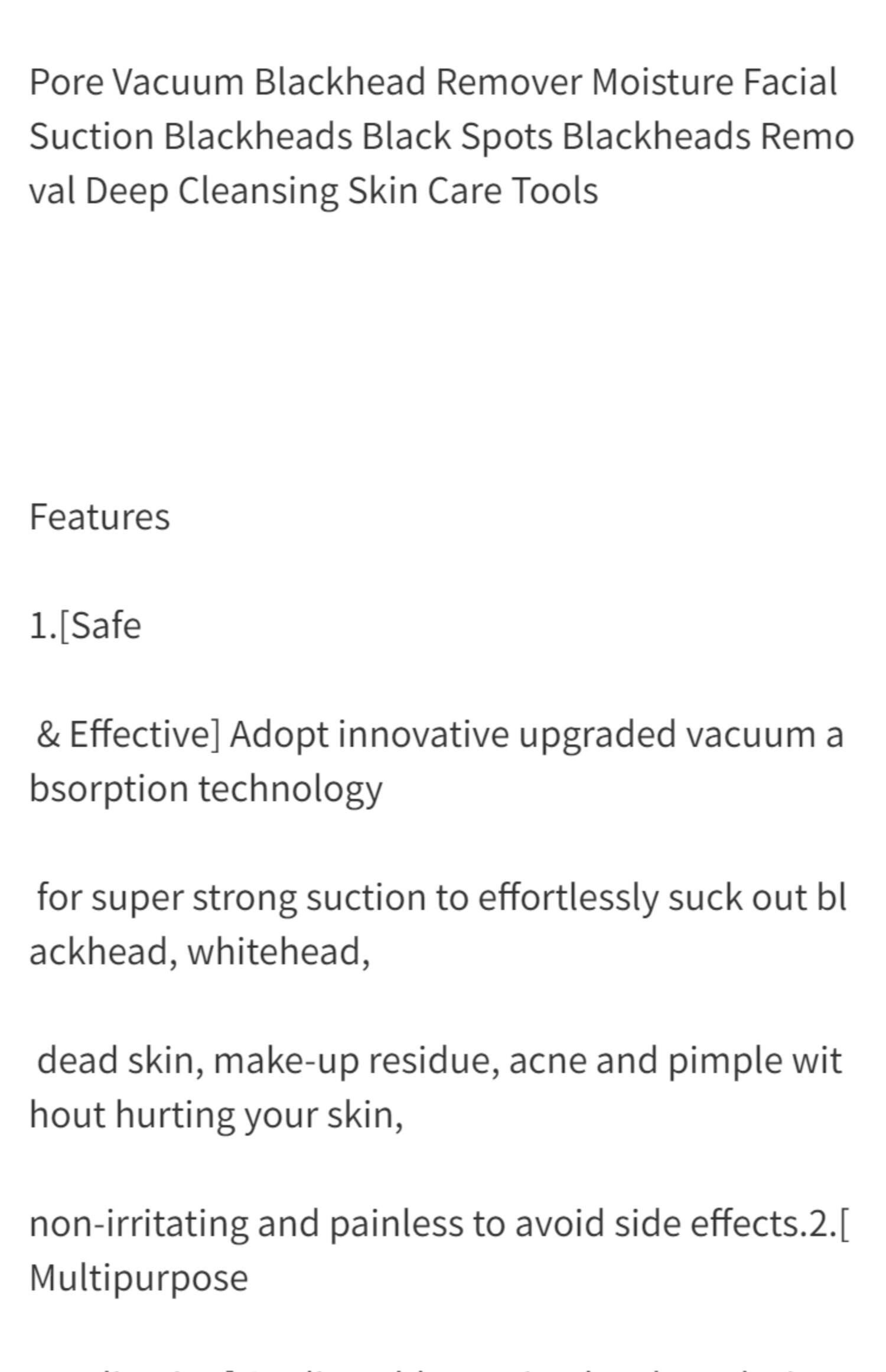 Сосать черный глава инструмент electric blackhead remover vacuum acne cleaner black spots r