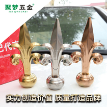 Jumeng hardware 201# stainless steel decorative gun head 3162 with seat gun head guardrail courtyard wall fence anti-climbing