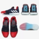 Adidas ADIDAS HARDEN VOL.3 Harden 3 đôi giày bóng rổ chiến đấu trắng đen BB7723 - Giày bóng rổ