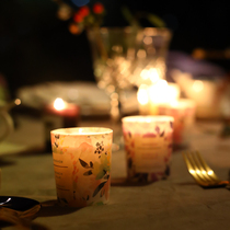 Aroma Candle Smokeless Soybean Wax European and American Bedroom Bathroom Restaurant Plant Fragrance Essential Oil Candle Holder Gift Box