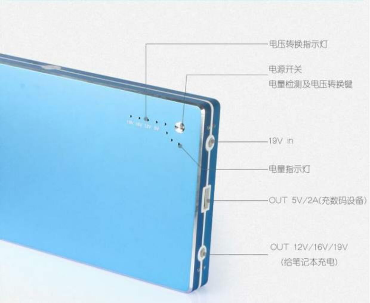 [Hot sale] máy tính xách tay sạc kho báu máy tính di động máy chiếu điện khẩn cấp phổ quát dung lượng lớn 19V