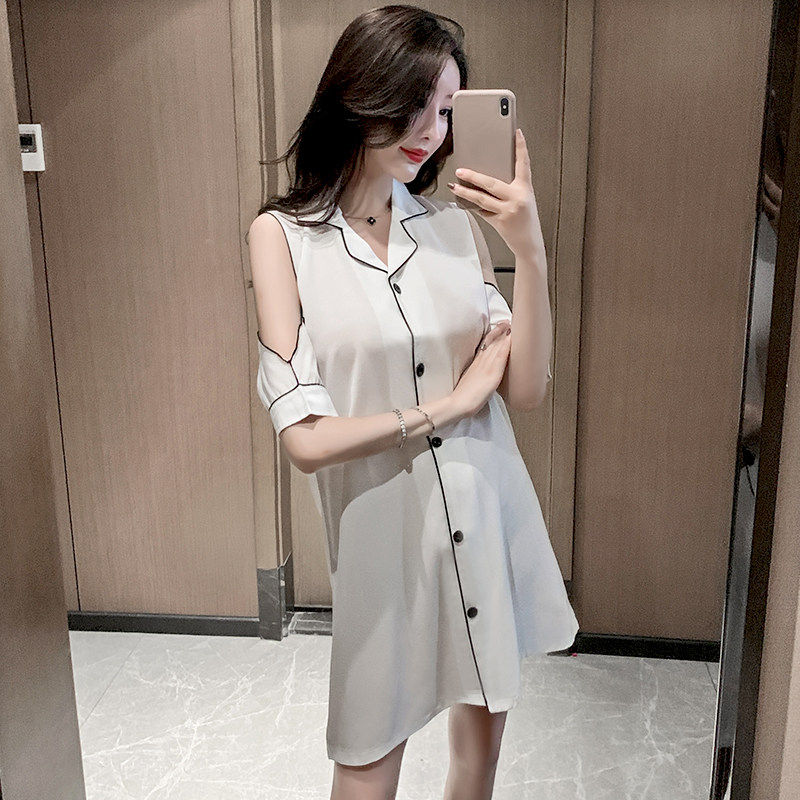 Advanced Senses Sleeping Dress Lady Spring Summer Ice Silk Thin 2021 New Genuine Silk Home Wear Sexy Loose Sleepwear