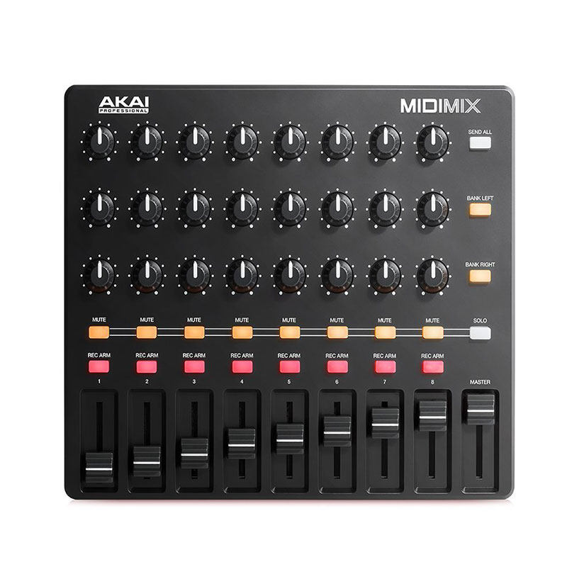 AKAI MIDI MIX midimex MIDI controller anchor live dedicated controller volume size