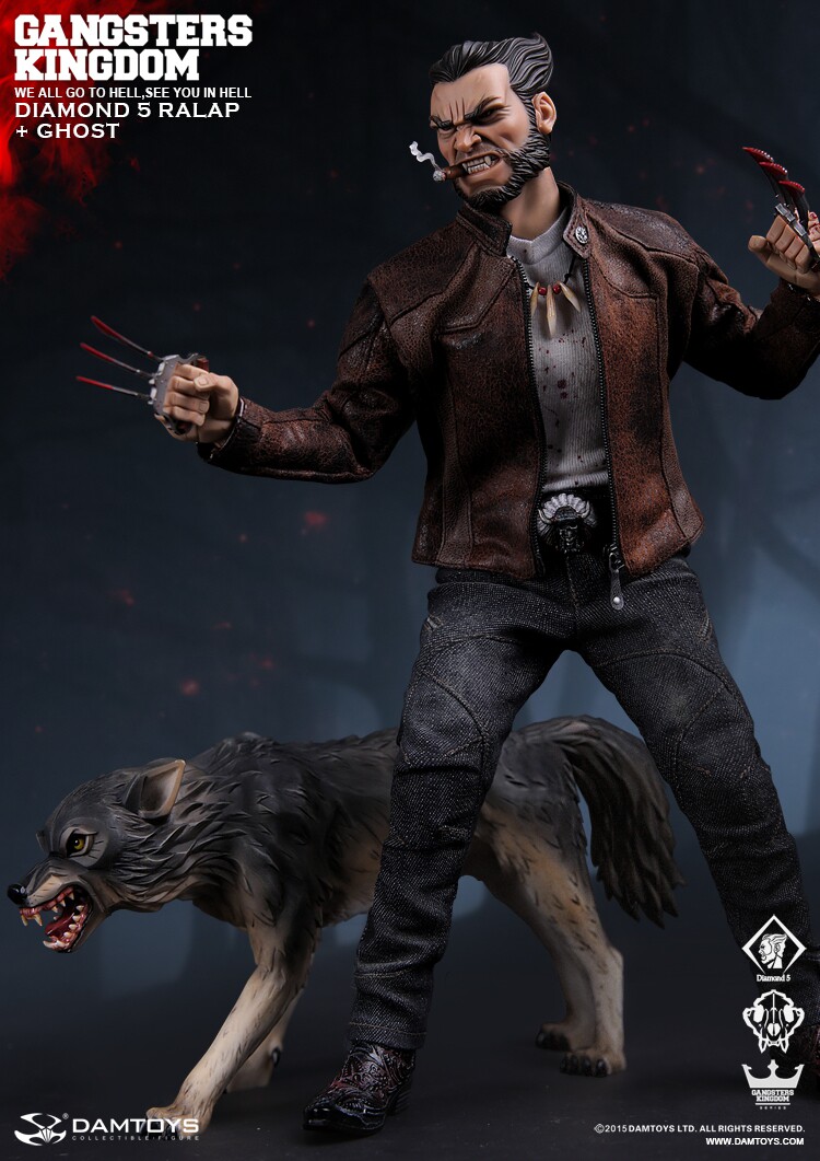In Stock DAMTOYS GK011 1/6 Gangster Kingdom Diamond 5 Ralph&Wolf