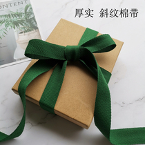 Autumn and winter new thick twill cotton belt bow ribbon shoes and hats clothing accessories handmade hairpin jewelry ribbon