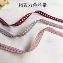 22 5m exquisite two-color ribbon Fashion gift gift box Strap diy bow material ribbon Flower ribbon
