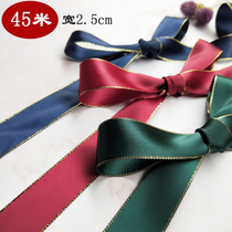 2 5cm three-top Phnom Penh belt high quality double-sided polyester belt diy hair ornaments bow material ribbon ribbon ribbon 45 meters
