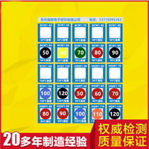 BCW1 series reflective display temperature stickers temperature measurement labels temperature measurement paper color-changing temperature sensitive stickers color-changing temperature display films