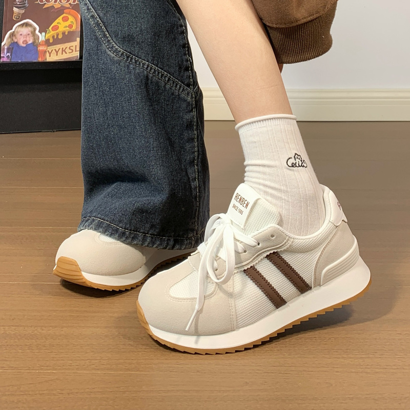 Renben 2026 New Soft-Soled Lightweight Sports Shoes for Women, Versatile Winter Breathable Thick-Soled Original Casual Dad Shoes