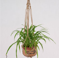 Hemp rope diy orchid flower pot handmade basket wall hanging hanging flower device hand-made hanging American net Bag Hanger gardening